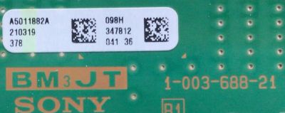 KIT DE TARJETAS PARA TV SONY / MAIN A-5011-896-A / A5011882A 098 / 1-003-688-21 / T-CON 5565T59C13 / 55.65T59.C13 / 55T41 C05 / DRIVER A5016210A / 1-004-243-22 / 1-004-242-22 / FUENTE 1-006-108-22 / AP-P341AM / 100610822 / 2955064203 / MODELO XBR-65X950H - Imagen 4